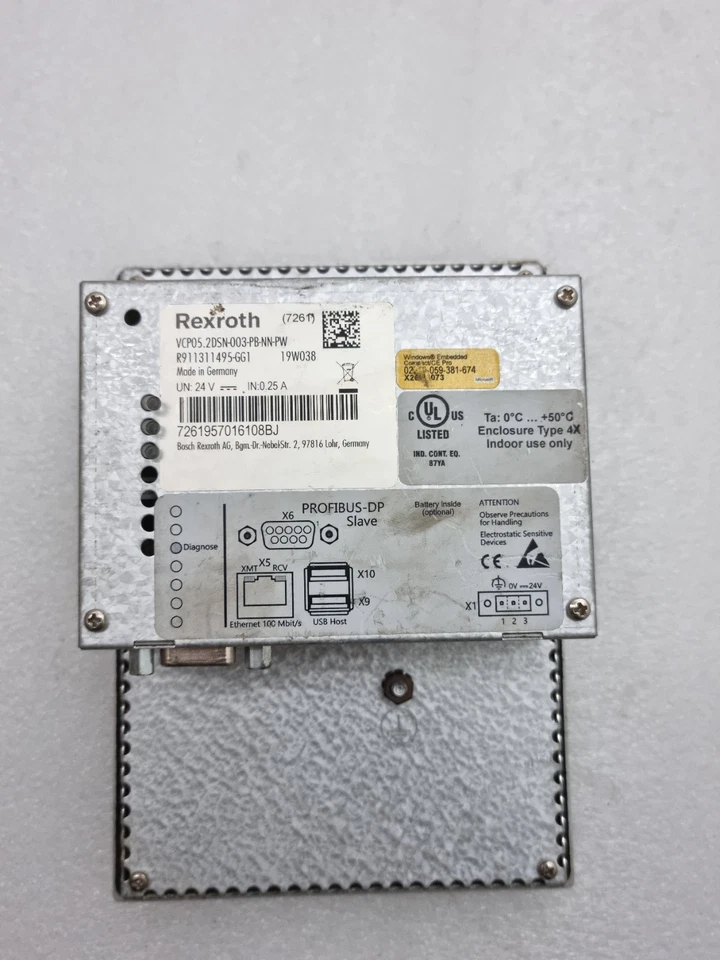 Rexroth IndraControl VCP 05 VCP05.2DSN-003-PB-NN-PW Operator Panel Made-Germany